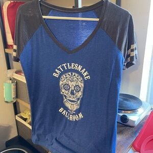 Blue and Black Rattlesnake Ballroom T-Shirt